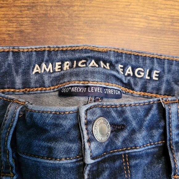 American Eagle Jeans 10 R 360 Next Level Stretch Super Hi Rise Jegging - Picture 4 of 11
